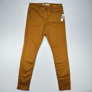 Old Navy Rockstar Super Skinny Jeans Womens 6 Tobacco Leaf Stretch Fashion New